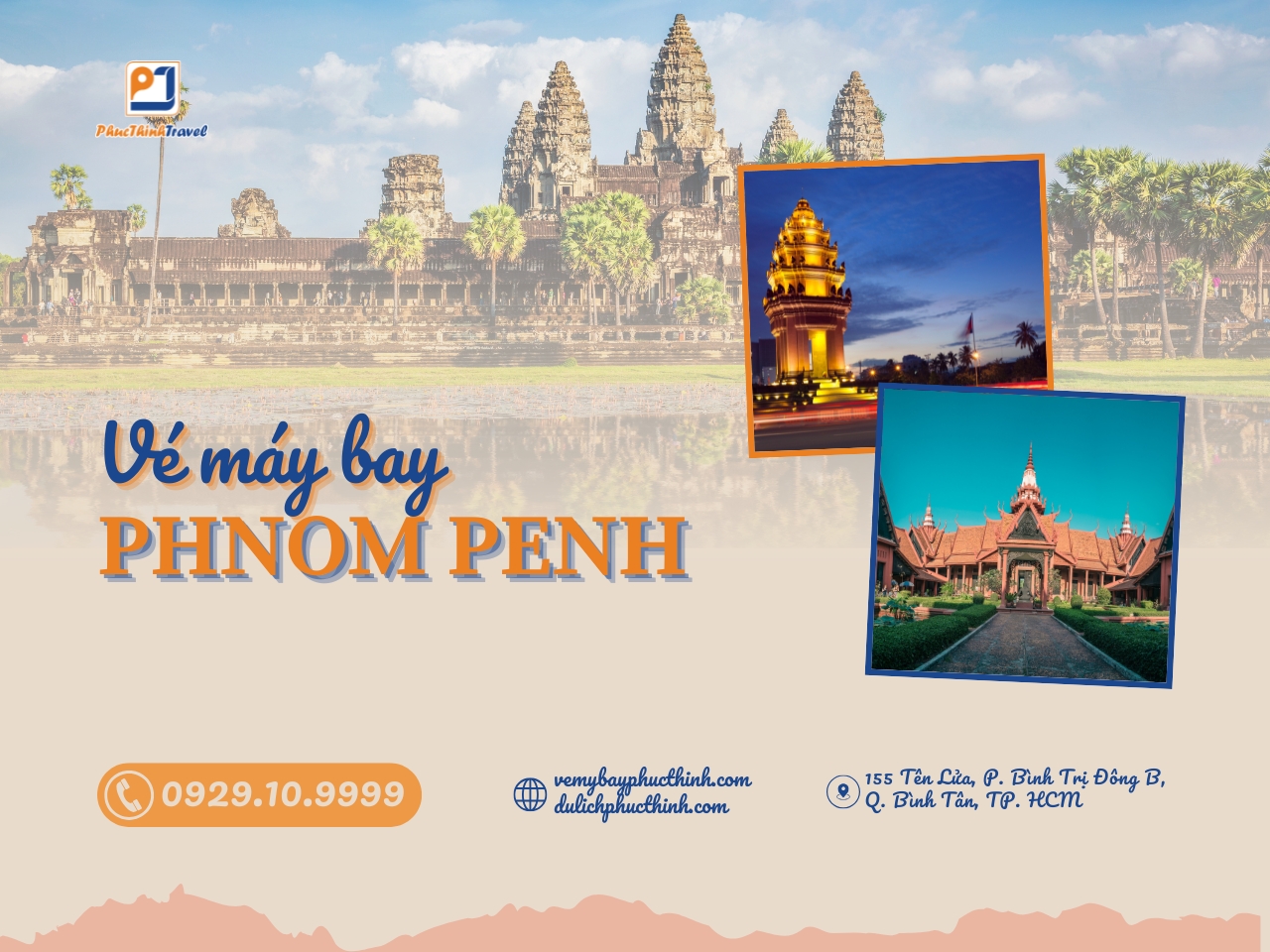 vé máy bay đu phnom penh