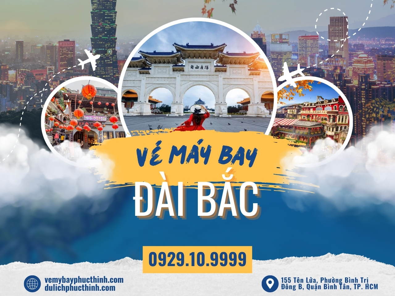 vé máy bay đi đài bắc vé máy bay phúc thịnh