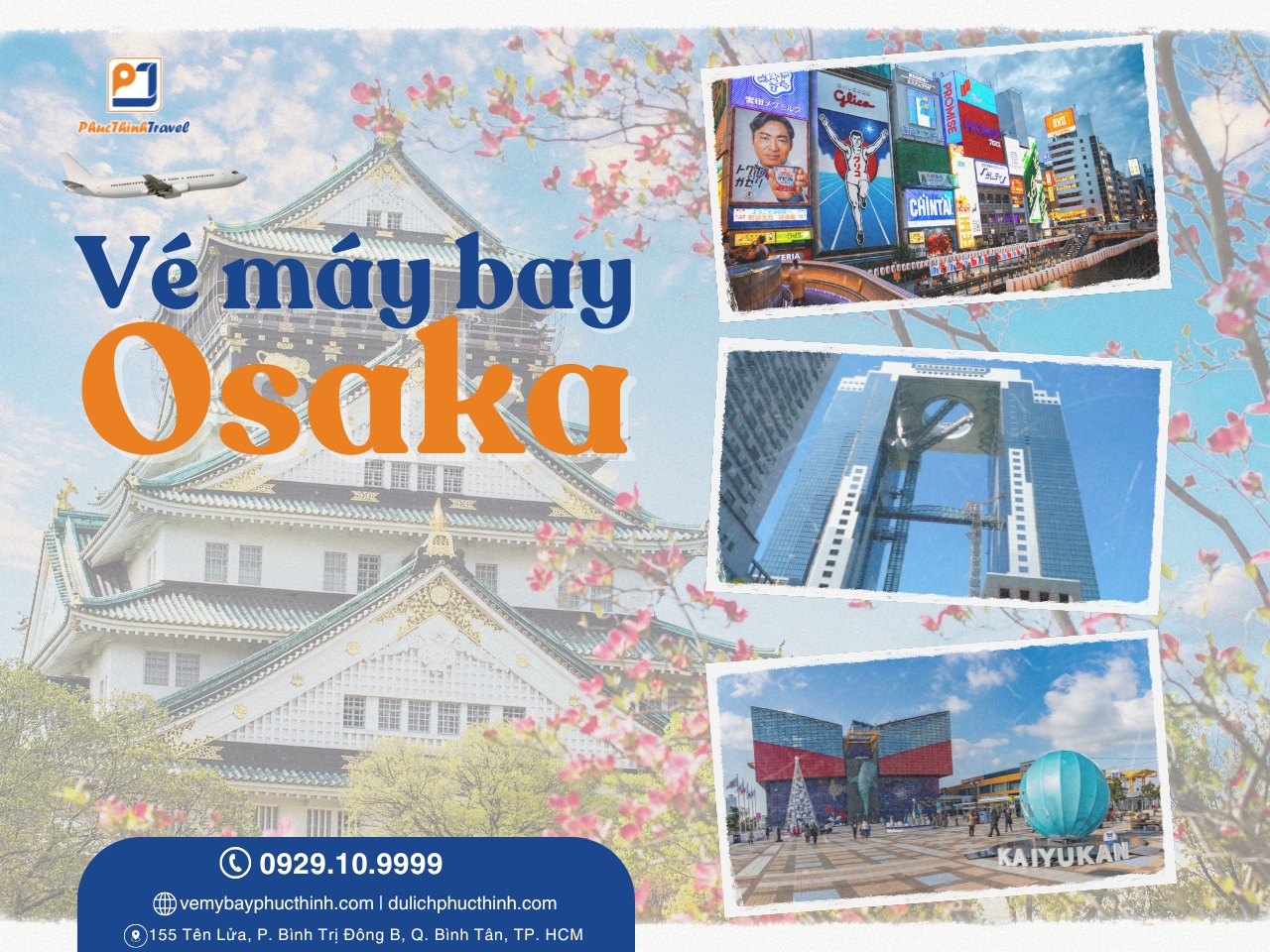 vé máy bay đi osaka