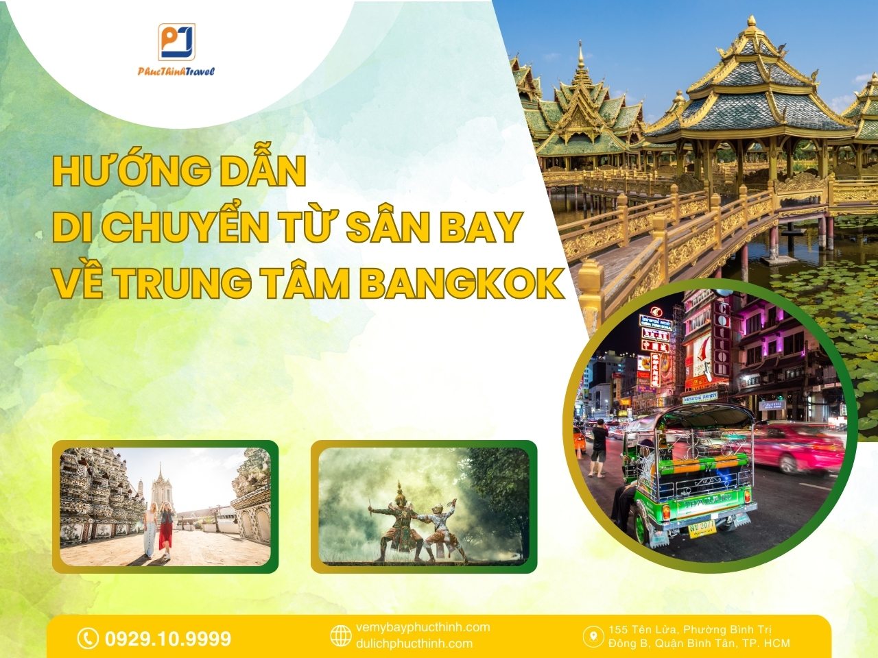 cách di chuyển từ sân bay về thủ đô bangkok