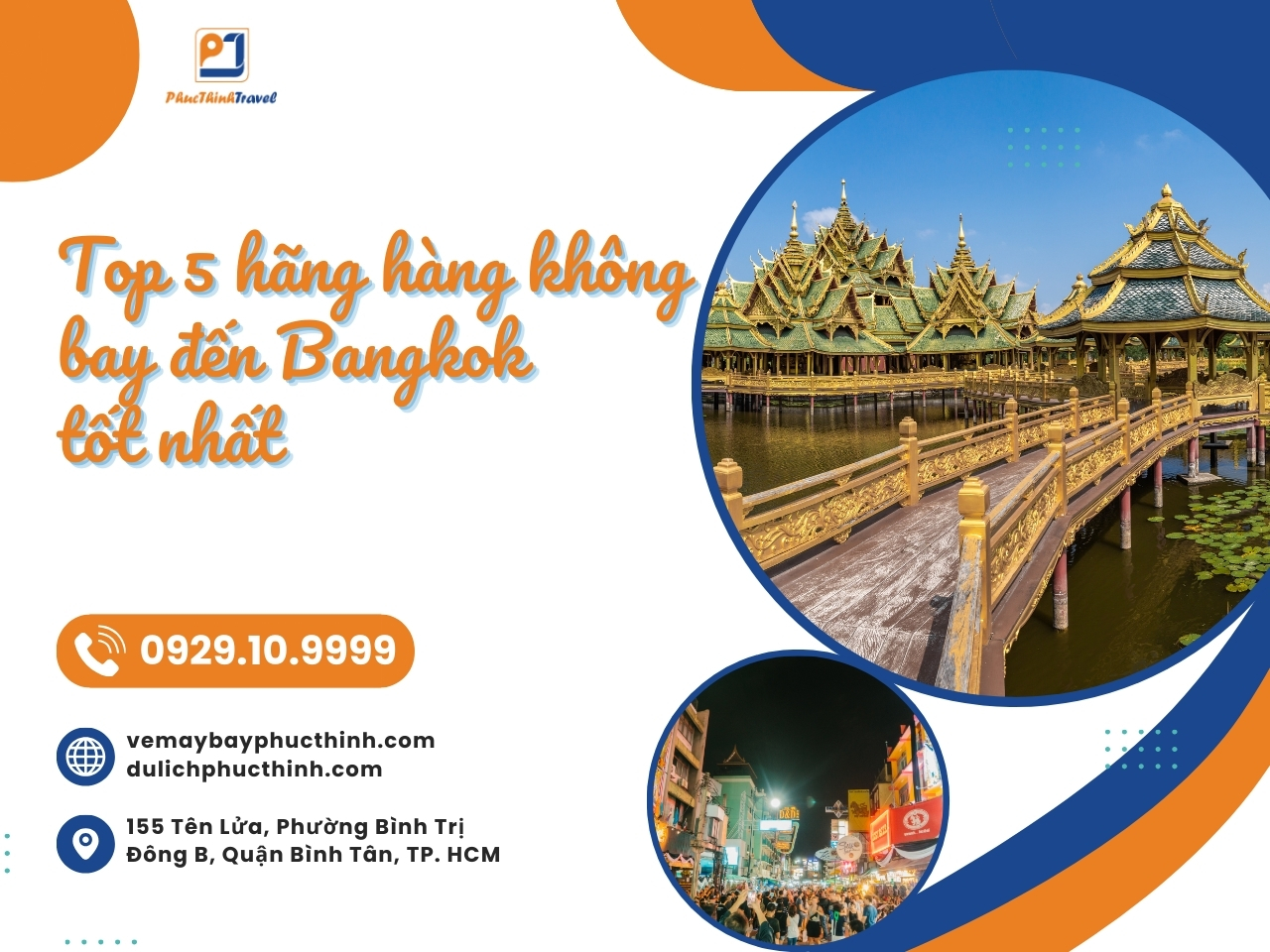 top 5 hãng hàng không ở bangkok