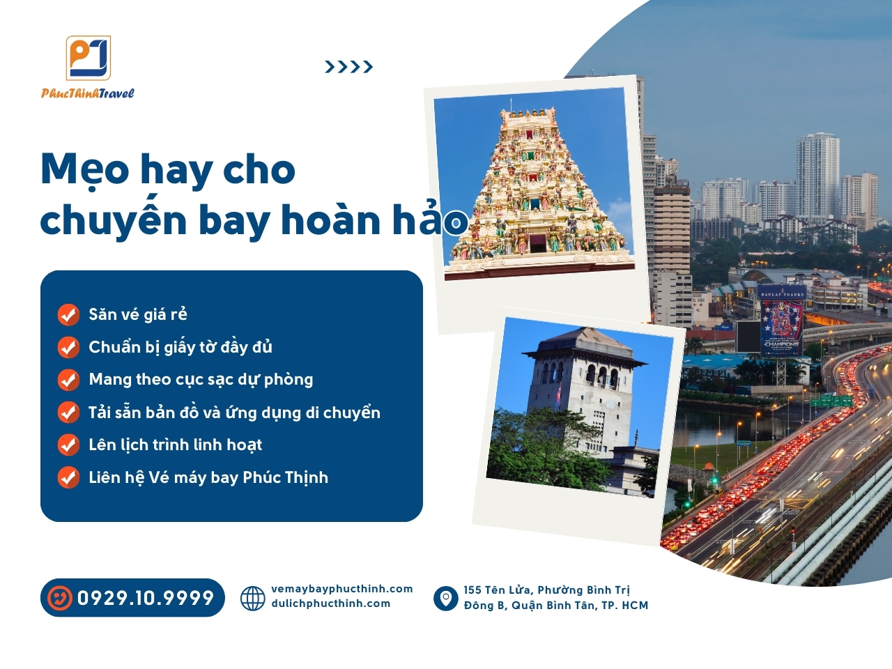 Mẹo đi máy bay vé máy bay phúc thịnh