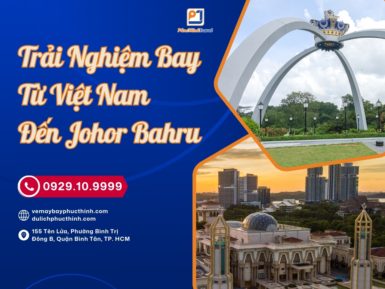 vé máy bay đi johor bahru