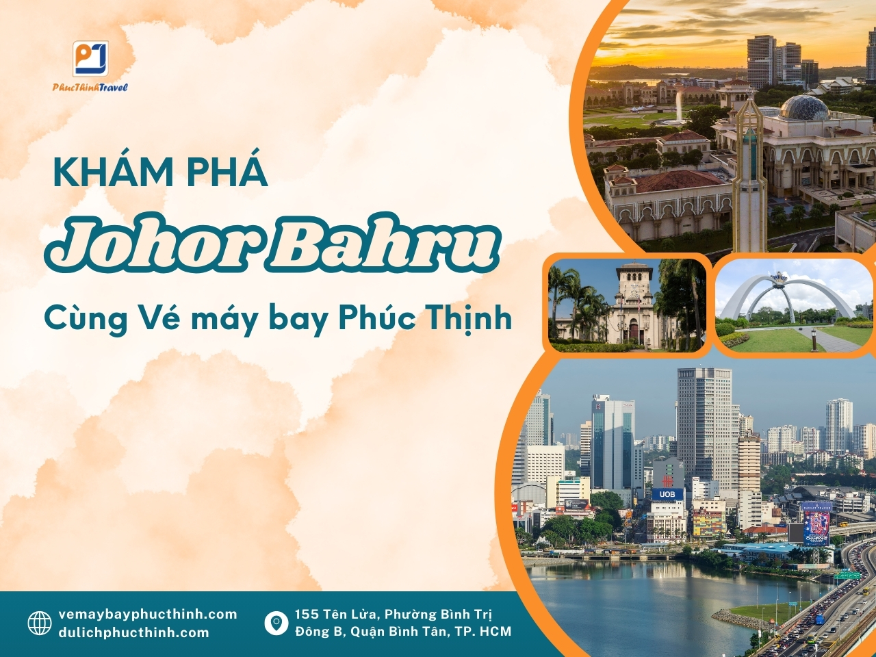 Vé máy bay đi johor bahru vé máy bay Phúc Thịnh