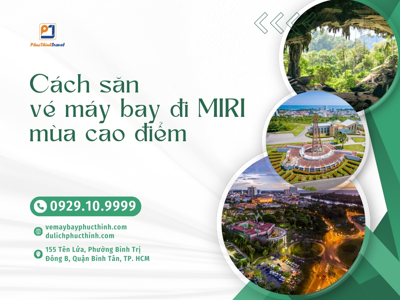 Vé máy bay đi Miri vé máy bay Phúc Thịnh 